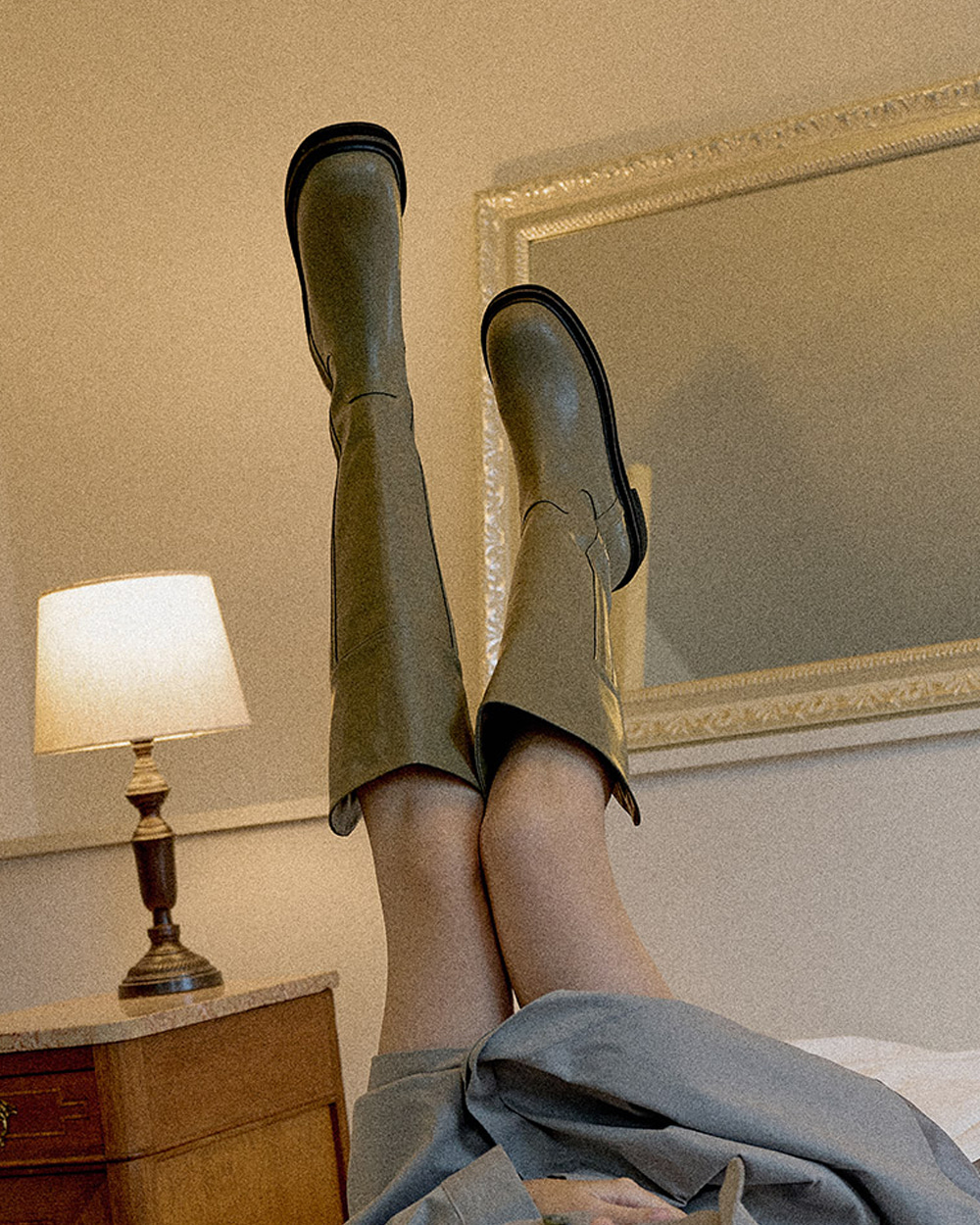 Gemma Cuffs Long Boots (Black)