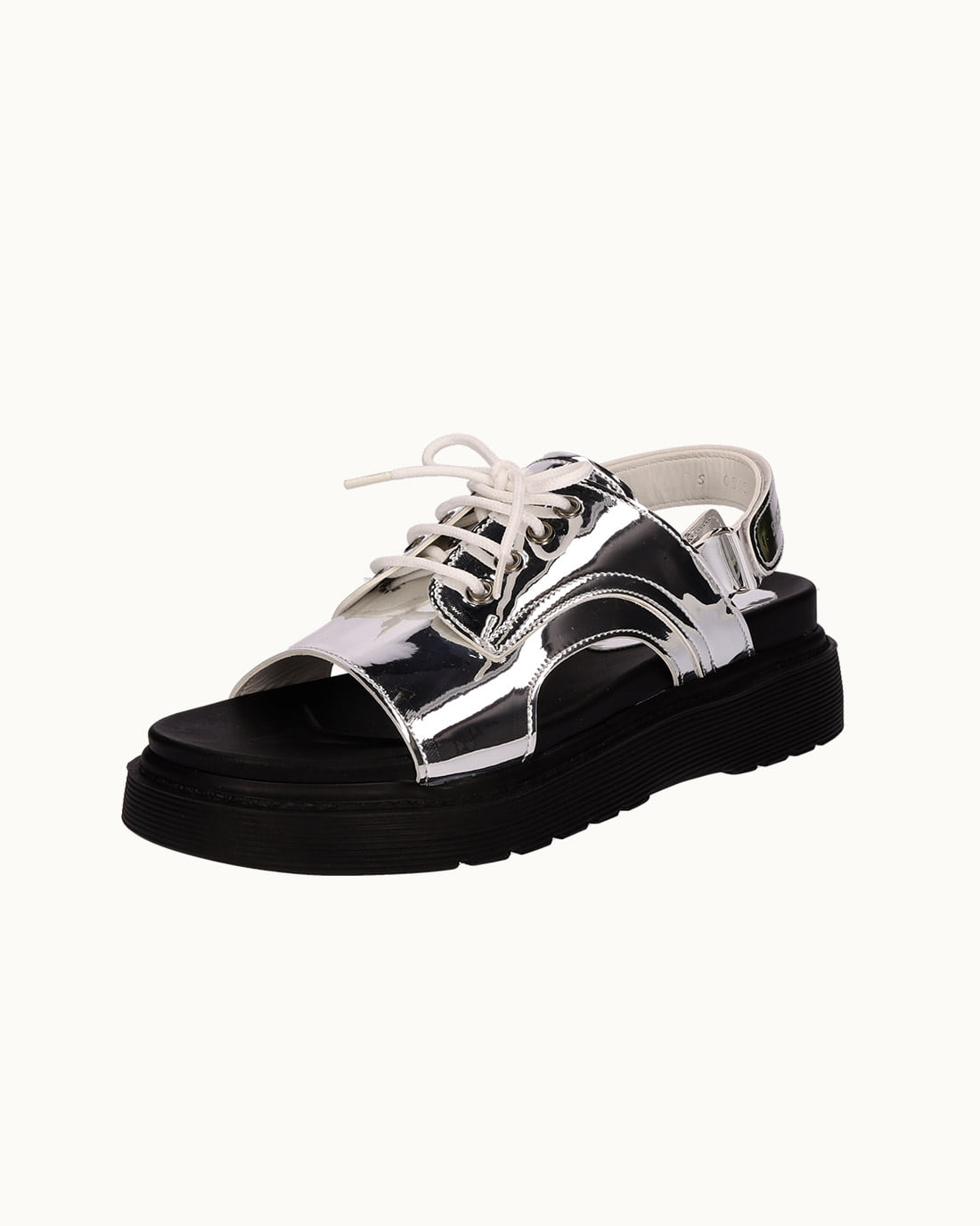 Freya Lace-Up Velcro Sandal (Suede Black)